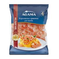 Креветки для пасты очищенные, Agama, калибр 50-70 шт в кг, Россия