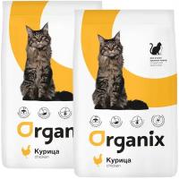 ORGANIX ADULT CAT LARGE BREEDS CHICKEN для взрослых кошек крупных пород с курицей (0,8 + 0,8 кг)