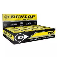 Мячи для сквоша Dunlop Pro Double Yellow Dot x12