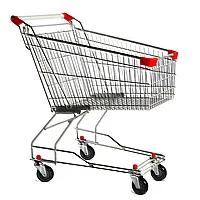 Покупательская тележка STA для магазинов и супермаркетов, азиатского типа. Объем корзины для покупок 100 литров.