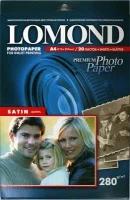 Lomond 1104201(Satin Warm)-Сатин (полуглянцевая) односторонняя,Атласная тепло-белая A4, 280 г/м, 20 листов