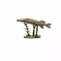 рыба щука на подставке Пятигорская бронза «Золотая Антилопа» рыба щука на подставке 11205