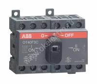 Реверсивный рубильник ABB OT40F3C до 40А 3х-полюсный для установки на DIN-рейку или монтажную плату