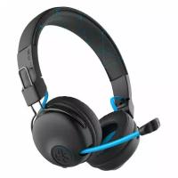 Гарнитура игровая JLAB Play Gaming Wireless Headset On Ear, для компьютера и игровых консолей, накладные, bluetooth, черный [ieughbplayrblkblu4]