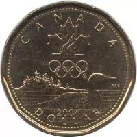 Монета номиналом 1 доллар, Канада, 2004, "XXVIII летние Олимпийские игры"