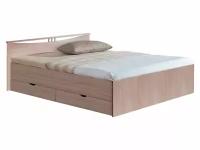 Двуспальная кровать Боровичи Кровать Мелисса Светлое дерево ,1600 Х 2000 мм