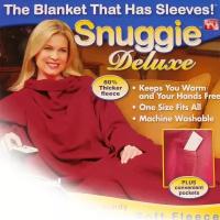 Одеяло-плед с рукавами Snuggie (Снагги). Цвет ;бордовый. Цвет: Бордовый (Дом и дача)