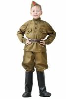 Карнавальный костюм "Солдат" в галифе, на рост 122-134, 5-7 лет, Бока, Батик
