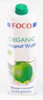 FOCO - кокосовая вода без сахара 1 литр (12 бут/уп)