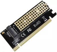 Адаптер-контроллер PCI-E x16 M.2 M.Key NVMe SSD GSMIN KP12 (Черный)