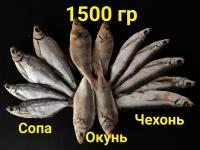 Рыбный набор №19, 1.5кг (Сопа +Чехонь + Окунь), Астраханская вяленая рыба