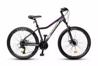Велосипед женский HORST Solara 26 (2022) черный/розовый/фиолетовый (рама 18* (165-180см))