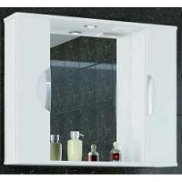 Зеркальный шкаф Francesca Доминго 90-1 900х700х150 мм с подсветкой цвет белый(2шк)