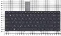 Клавиатура для ноутбука Asus K45DR, Русская, Черная без рамки, версия 1