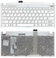 Клавиатура для ноутбука Asus Eee PC 1015PE , Русская, Белая с белой рамкой