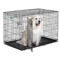Клетка для собак Midwest iCrate черная 2 двери, 122х76х84 см
