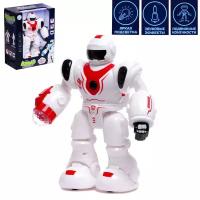 Классические роботы ZHORYA Робот «Бласт космический воин», русское озвучивание, световые эффекты, цвет красный