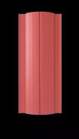 Штакетник premium, прямой рез, 131 мм, (толщина 0,5 мм), полиэстер односторонний, RAL 3011 Красно-коричневый, нф