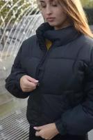 Куртка женская зимняя короткая дутая Nadya (XL / Черный)