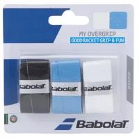 Обмотка для ручки Babolat Overgrip My Grip x3 Black/Cyan/White 653045