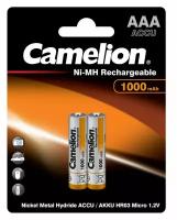 Аккумулятор ААА Camelion HR03-2BL 1000мА/ч Ni-Mh в блистере 2шт.