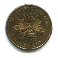 1 доллар 2001 — 100 лет армии S — Австралия