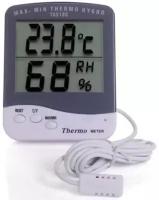 Цифровой термометр техметр TA218C дом/улица (0-50 С) (Бело-серый)