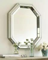 Зеркало восьмиугольное с декоративной зеркальной рамой