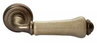 Ручка дверная на розетке Morelli MH-41 Classic OMB/CH, старая античная бронза/шампань