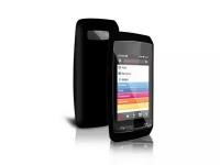 Чехол и пленка защитная для Nokia Asha 305/306 (черный)