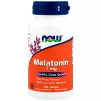 Пищевая добавка Мелатонин, таблетки, 1 мг Now Foods Melatonin 100 шт