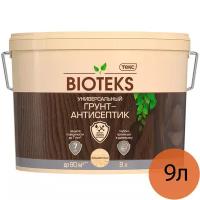Текс Биотекс грунт-антисептик бесцветный (9л) / BIOTEKS грунт-антисептик для дерева бесцветный (9л)