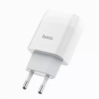 Сетевое зарядное устройство HOCO C72A Glorious с кабелем micro-USB (белое)
