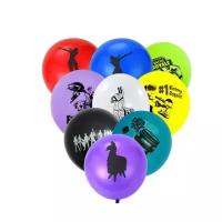 Букеты воздушных шаров Fortnite - латексные шарики для победителей (9 шт)