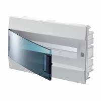 Распределительный шкаф ABB Mistral41 18 мод., IP41, встраиваемый, термопласт, зеленая дверь, 1SLM004100A1204