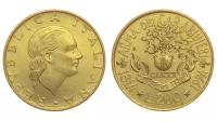 Юбилейная монета Италии 200 лир. Случайный год. AU-UNC