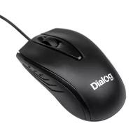 Мышь Dialog MOC-17U, 1200dpi, оптическая светодиодная, USB, черный