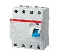 Выключатель дифференциального тока (УЗО) 4п 80а 300ма тип ac f204 abb 2csf204001r3800