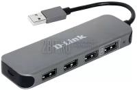 D-Link DUB-H4/D1A Компактный концентратор с 4 портами USB 2.0