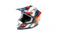 Шлем мото кроссовый GTX 633 (L) #3 BLUE/RED WHITE