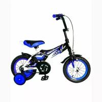Двухколесный велосипед А.В.Т.спорт BA Sharp 12; 1s со светящимися колесами цвет синий