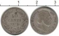 Клуб Нумизмат Монета 10 центов Нидерланд 1873 года Серебро Виллем III