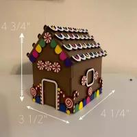 Новогодний декор для дома Красочный пряничный домик Детская Логика
