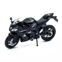 Мотоцикл Welly "Kawasaki Ninja ZX-10RR", черный (12845P)