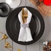 Кольцо для салфетки «Merry christmas» 20,5х2,5 см, 100% п/э, фетр (Этель)