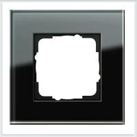 Рамки Gira Черное стекло Рамка 1-ая Gira Esprit 021105