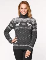 Женский свитер с оленями