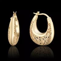 PLATINA jewelry Серьги из желтого золота без камней 02-3816-00-000-1130-04