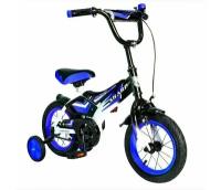 Велосипед двухколесный А.В.Т.Спорт BA Sharp 12" 1s со светящимися колесами Синий