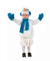 Костюм карнавальный Снеговик размер 28 (Белый)